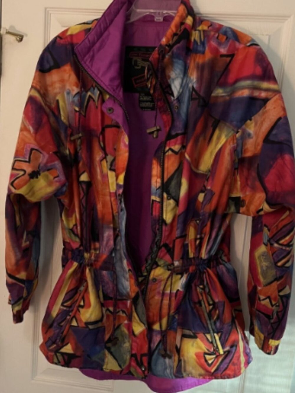 Vintage 80's Passports Innsbruck Winter Ski Jacket Women's Full Zip adj waist L